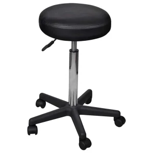 Tabouret de bureau 84 cm noir – vue d’ensemble
