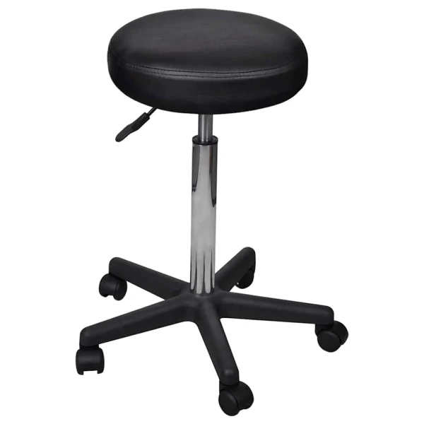 Tabouret de bureau 84 cm noir – vue d’ensemble